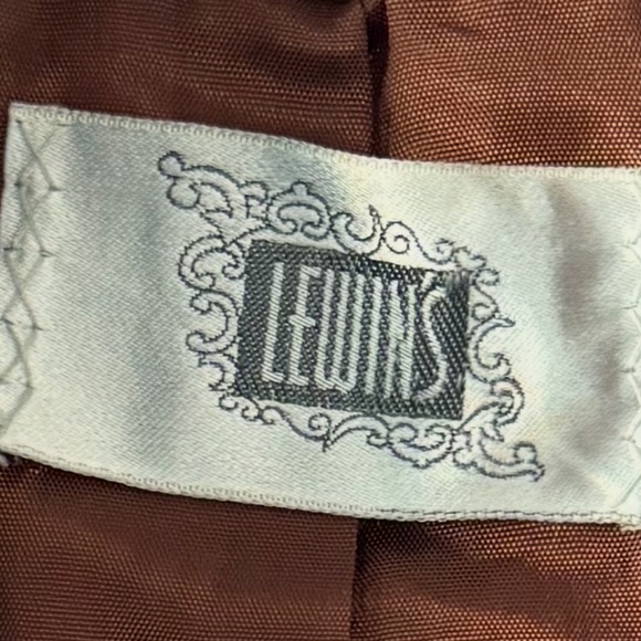 Vintage 70s Luxury Brown Genuine Leather Coat with Large Fur Collar Size XS - Picture 8 of 9